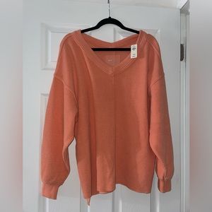 Aerie Wonder V Textured Sweatshirt